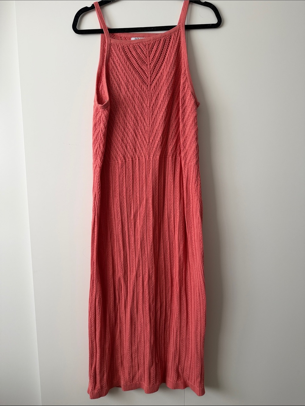 Old Navy Coral Knit Maxi Dress